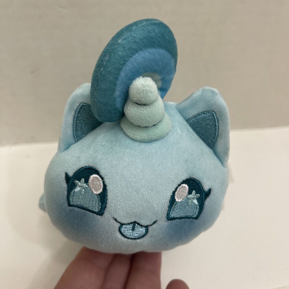 Aphmau MeeMeows Mystery Plush Limited Edition Unicorn Turquoise Cat 7”